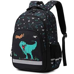 Kouxunt Dinosaurier Schulrucksack Mädchen Jungen, Rucksack Schule Schultaschen Schulranzen für Kinder Teenager von Kouxunt