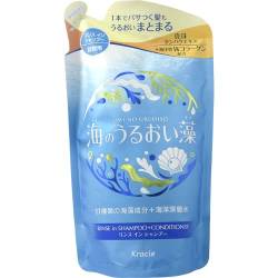 Kracie Umino Uruoisou Moisturizing Care Rinse In Shampoo Refill 380ml von Kracie Hadabisei