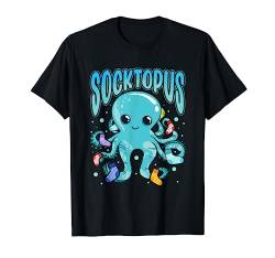 Socktopus Tintenfisch Mit Socken Oktopus Kind Sohn Tochter T-Shirt von Kraken Tintenfisch Oktopus Socktopus Designs