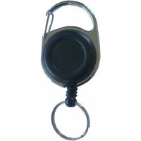 Kranholdt Schlüsselanhänger Jojo / Ausweishalter / Ausweisclip mit runder Form (100-tlg), Metallumrandung, Gürtelclip, Schlüsselring von Kranholdt