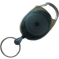 Kranholdt Schlüsselanhänger Jojo / Ausweishalter / Ausweisclip ovale Form (10-tlg), Metallumrandung, Schlüsselring von Kranholdt