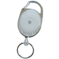 Kranholdt Schlüsselanhänger Jojo / Ausweishalter / Ausweisclip ovale Form (100-tlg), Metallumrandung, Schlüsselring von Kranholdt