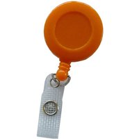 Kranholdt Schlüsselanhänger Jojo / Ausweishalter / Ausweisclip runde Form (10-tlg), Gürtelclip, Druckknopfschlaufe von Kranholdt