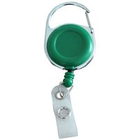 Kranholdt Schlüsselanhänger Jojo / Ausweishalter / Ausweisclip runde Form (10-tlg), Metallumrandung, Druckknopfschlaufe von Kranholdt