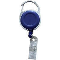 Kranholdt Schlüsselanhänger Jojo / Ausweishalter / Ausweisclip runde Form (100-tlg), Metallumrandung, Druckknopfschlaufe von Kranholdt