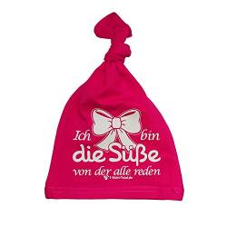 Krause & Sohn Baby Mütze pink Geschenk Geschenkidee Neugeborenes Baby-Spruch (Mädchen) von Krause & Sohn