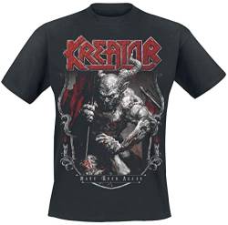 Kreator Hate Über Alles Crest Männer T-Shirt schwarz L 100% Baumwolle Band-Merch, Bands von Kreator