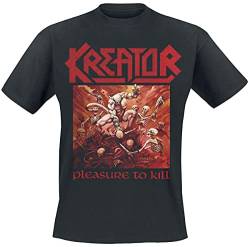 Kreator Pleasure to Kill Männer T-Shirt schwarz M 100% Baumwolle Band-Merch, Bands von Kreator