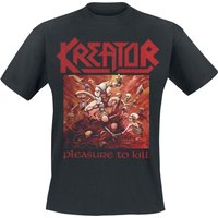 Kreator T-Shirt - Pleasure To Kill - S bis XXL - für Männer - Größe M - schwarz  - Lizenziertes Merchandise! von Kreator