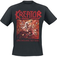 Kreator T-Shirt - Pleasure To Kill - S bis XXL - für Männer - Größe S - schwarz  - Lizenziertes Merchandise! von Kreator