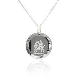 Damen Halskette 925 Silber Sternzeichen Tierkreiszeichen Krebs hergestellt mit Swarovski®Kristall Farbe Crystal Silber von Kristallwerk