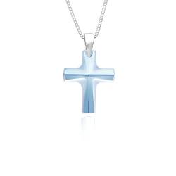 Kreuzkette mit Swarovski Elements Anhänger 925 Sterling Silber Kette mit Kreuz 42cm für Damen und Mädchen oder Geschenke zum Muttertag … von Kristallwerk