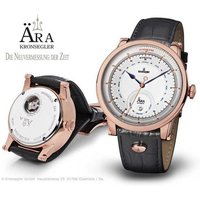 Kronsegler Automatikuhr Ära Herrenuhr KS777 rose-weiss Lederband 41,5 mm von Kronsegler