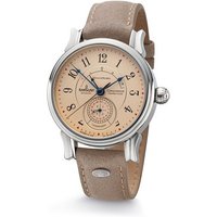 Kronsegler Automatikuhr Conquistador Herrenuhr m. Gangreservenanzeige, Zeigerdatum, Lederband von Kronsegler