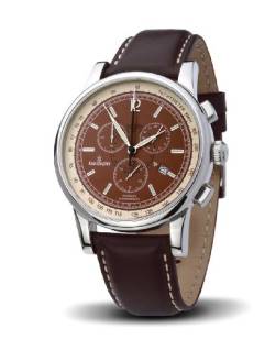 Kronsegler Poseidon Chronograph Tobacco Edelstahl von Kronsegler