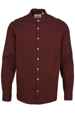 Kronstadt Dean Slim Fit Flanellhemd rot, Einfarbig von Kronstadt