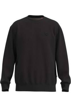 Kronstadt Regular Fit Sweatshirt Rundhalsschwarz, Einfarbig von Kronstadt