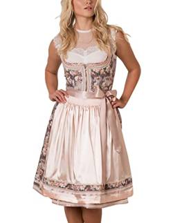 KRÜGER Damen Dirndl Mini, Modell: Dirndl Selma (60 cm), Knielang, 60cm, Art.-Nr. 047456-0-0233, 34, rosa von Krüger Dirndl