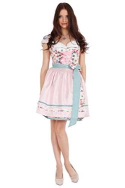 KRÜGER Damen Trachten Dirndl kurz, Modell: Babe, über Knie, Art.-Nr. 045575-0-0233, 38, Ecru von Krüger Dirndl