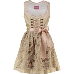 Krüger Dirndl Mini Dirndl Evilina beige 416065-050-23, Gr.34 Damen von Krüger Dirndl