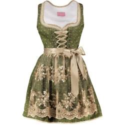 Krüger Dirndl Mini Dirndl Melike dunkelgrün Geblümt, Gr.36 Damen von Krüger Dirndl