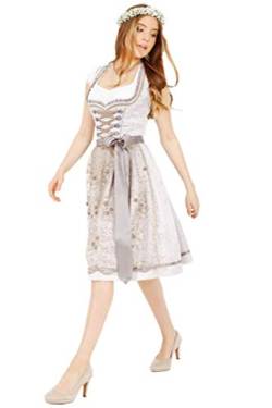 Krüger Dirndl Mini Dirndl Nena Silber, Gr.34 Damen von Krüger Dirndl