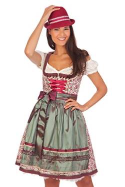 Trachten Mididirndl 2tlg. - IDUNA - weinrot, Größe 32 von Krüger Dirndl