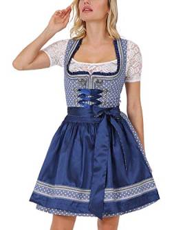 Krüger Damen Trachten Dirndl kurz, Modell: Sweetheart, über Knie, Art.-Nr. 045705-0-0081, 32, von Krüger