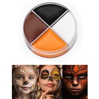 Kryolan GmbH Theaterschminke Creme Make-up braun-orange-schwarz-weiß 15 ml, Voll deckende Cremeschminke auf Wachsbasis für Tiere wie Reh, Fuchs von Kryolan GmbH