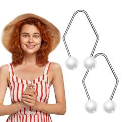 Kryzalite 2 Stück natürliche Dimple Maker Wangen, Grübchen Macher, Dimple Maker Perlen Dimple Trainer für Frauen (Weiß) von Kryzalite