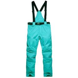 Kswlwccpp Schneehose Damen Wasserdicht Kurzgröße Atmungsaktiv mit Trägern Kletterhose Skihose 48 Warm Weiß Winter Softshellhose Schneehose Gefüttert Stretch Outdoor Hosen Wanderhose von Kswlwccpp