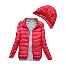 Kswlwccpp Steppjacke Damen: Kurz Gesteppt Günstig Winterjacke Daunenjacke Ohne Kapuze Winter Leicht Puffer Jacke Outdoor Jacken Sport Warm Glänzend Packbar Übergangsjacke Steppjacke von Kswlwccpp