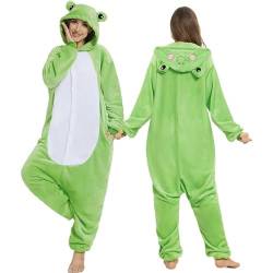 Kswlwccpp Tierkostüme für Erwachsene Flanell Animal Overall Große Größen Onesie Kuschelanzug Lang Flauschig Winter Einteiler Tieroutfit Schlafanzug Kuschelig Warm Fleece Lustig Jumpsuit Plüsch Pyjama von Kswlwccpp