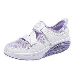 Orthopädische Schuhe Damen: Air Cushion Slip On Sneakers Sandalen mit Fussbett Hausschuhe Walking Diabetic Shoes Turnschuhe Freizeit Mesh Atmungsaktiv Sportschuhe Schlupfschuhe Frauen von Kswlwccpp