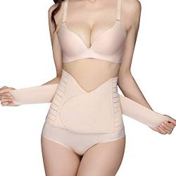 KuKiMa Bauchgurt nach Geburt Postpartale Unterstützung Bauch Body Shaper High Elastischen Unterstützung Korsett Bauchweg Recovery Postpartum Korsett für Frauen nach der Geburt, Beige von KuKiMa