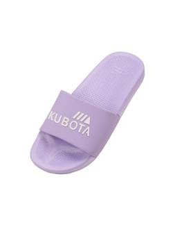 Kubota Badelatschen Damen für Sauna - Strand und Badeschuhe – Badeschlappen für Dusch – Anti Rutsch Badelatschen - Wasserdicht Badesandalen - Erstklassig gepolsterte Lavendel 36 von Kubota