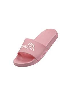 Kubota Badelatschen Damen für Sauna – Strand und Badeschuhe – Badeschlappen für Dusch – Anti Rutsch Badelatschen - Wasserdicht Badesandalen - Rosa 36 von Kubota