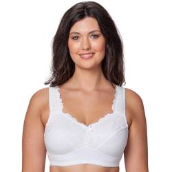 Kudreshov Lingerie BH Damen Amelia ohne Bügel Baumwolle – Entlastungs BH B-F ohne Bügel Große Größen – Minimizer BH – BH Breite Träger (DE/NL/SE/PL, Körbchengröße & Bandgröße, C, 95) von Kudreshov Lingerie