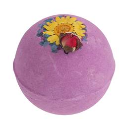 Blume Schaumbad Ball Badekugel Sicher Erfrischend Feuchtigkeitsspendend Exquisit Stilvoll Tragbar Männer Frauen für zu Hause (Lavendel Salbei) von Kufoo