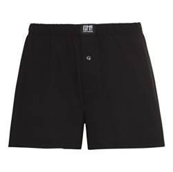 Weit geschnittene Boxershorts aus Bio-Baumwolle, schwarz von Kumpf