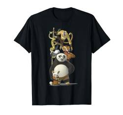 Kung Fu Panda Po And The Furious Five Portrait T-Shirt von Kung Fu Panda