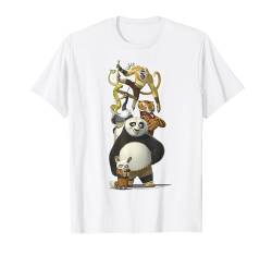 Kung Fu Panda Po And The Furious Five Portrait T-Shirt von Kung Fu Panda