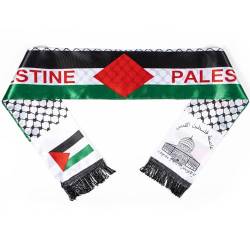 Kunoli Palestine Flag Scarf, Double Side Satin Palestinian Shawl, Arab Muslim Hijab Keffiyeh, Support Palestine Save Gaza Islamic Gift for Men Women Wedding Holiday Ramadan von Kunoli