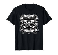 SMILE NOW, CRY LATER Cholo Chicano Gothic Kunst Lowrider T-Shirt von Kunst Chicano West Coast Los Angeles Lowrider