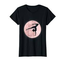 Turnerin Handstand Im Mond, Kunstturnen Akrobatik Turnen T-Shirt von Kunstturnen Geschenke, Turnen Mädchen Zubehör