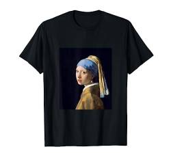 Mädchen mit Perlenohrgehänge von Johannes Vermeer T-Shirt von Kunstwerke und Meisterstücke