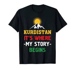 Kurdistan Kurde Kurdische Flagge T-Shirt von Kurdistan Kurde Provinz Frieden Outfit