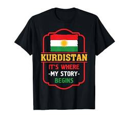 Kurdistan Kurde Kurdische Flagge T-Shirt von Kurdistan Kurde Provinz Frieden Outfit