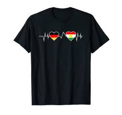 Kurden Kirdischer Herzschlag T-Shirt von Kurdistan Kurden Kurdisches Geschenk