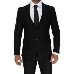 Kurt Suit Premium Herren Anzug Slim Fit 2-teilig aus Viskose sportlicher edler Abendanzug für Business Hochzeit Smoking Herrenanzug Sakko Set (SCHWARZ 48) von Kurt Suit WIR ZIEHEN AN